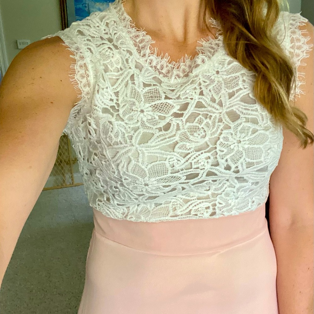 Beautiful Chiffon and Lace Maxi Dress, Size M